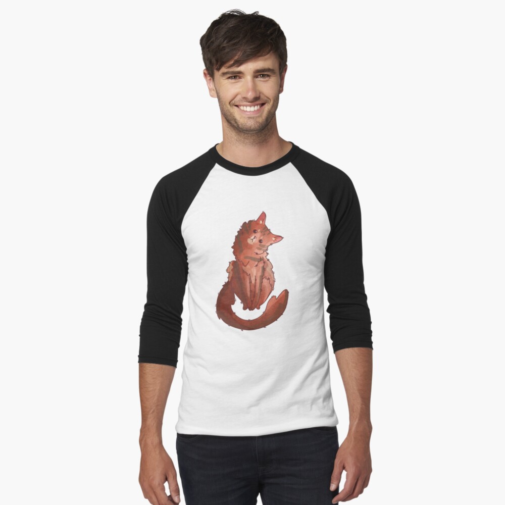 Item preview, Baseball ¾ Sleeve T-Shirt designed and sold by FelineEmporium.