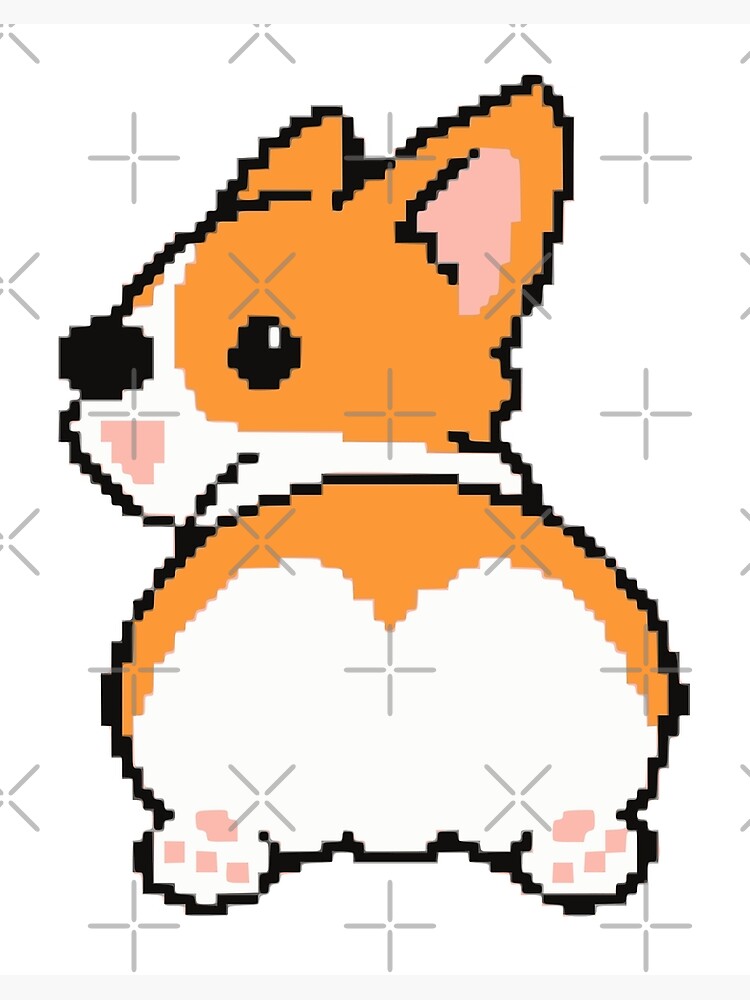 Cute Pixelated Corgi #4 - PIXELATED CORGIS