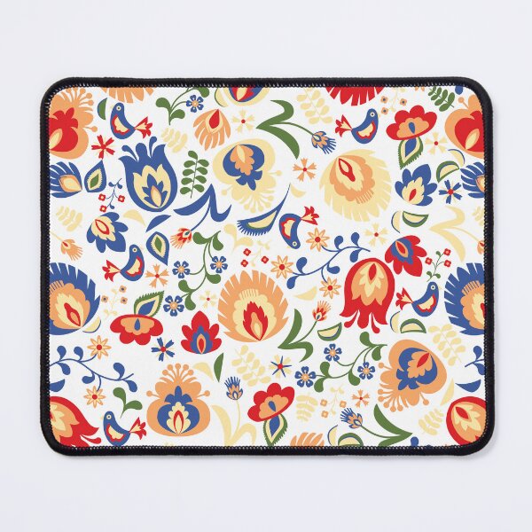 Item preview, Kalocsai folk art colorful flower pattern designed and sold by Kormix.