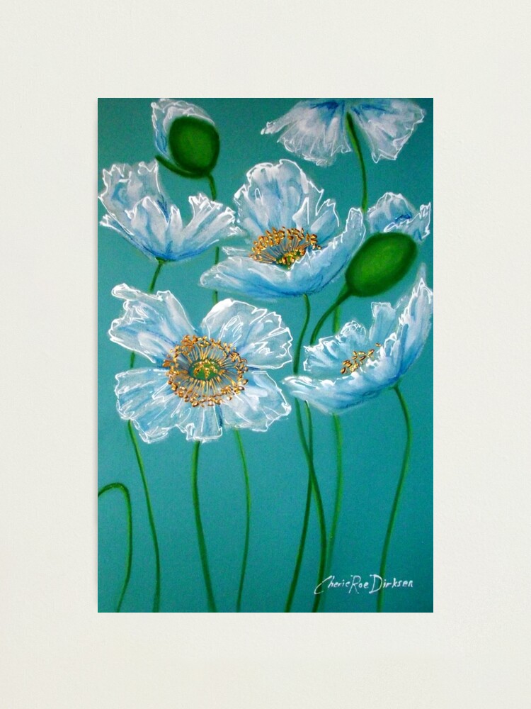 Alternate view of White Poppies Photographic Print