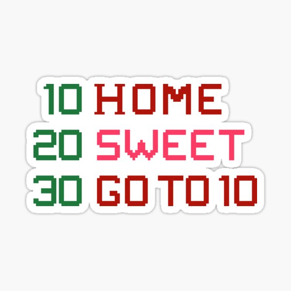 Item preview, HOME SWEET GOTO 10 designed and sold by squeedy.