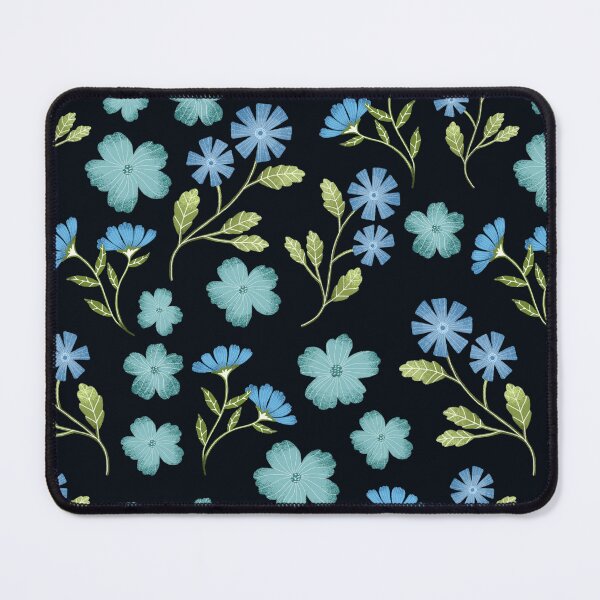 Item preview, Simple blue flowers pattern designed and sold by pinkyfish1010.