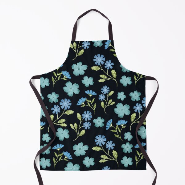 Item preview, Simple blue flowers pattern designed and sold by pinkyfish1010.