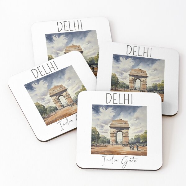 Item preview, A Watercolor Design of the India Gate in Delhi - India designed and sold by Sketch-Shack.