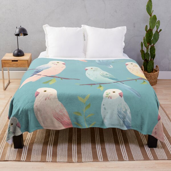 Item preview, Cottage core: Budgies pattern designed and sold by midmonty.