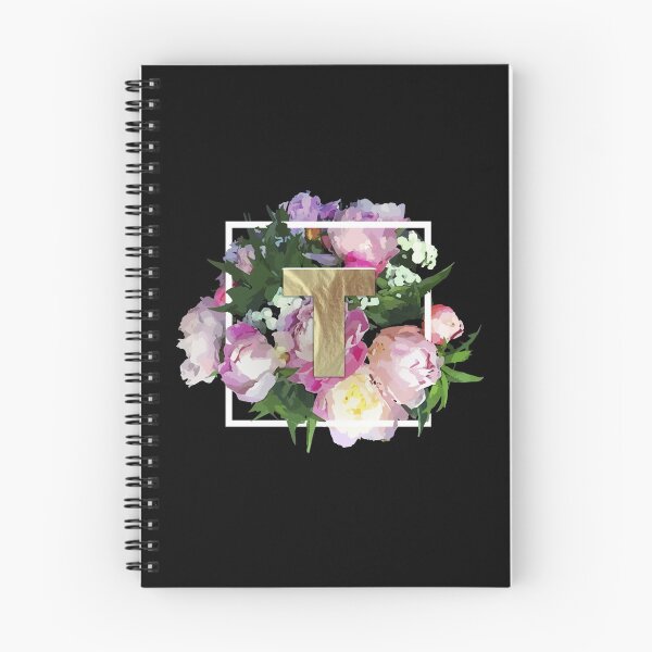 Item preview, T Initial Monogram Floral designed and sold by SoNifty.