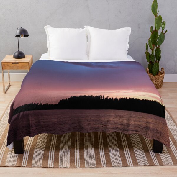 Item preview, Rain and colorful sunset designed and sold by Juhku.