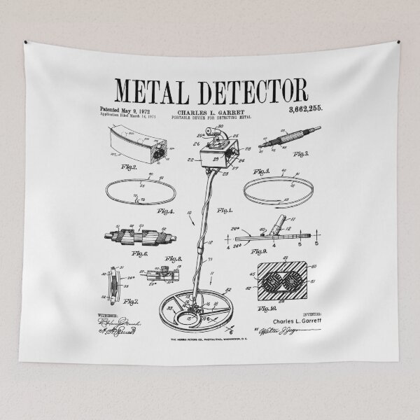 Item preview, Metal Detecting Detectorist Vintage Detector Patent Print designed and sold by GrandeDuc.