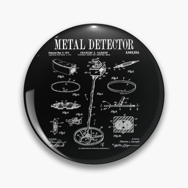 Artikelvorschau, Metalldetektions-Detektorist-Vintage-Detektor-Patentdruck entworfen und verkauft von GrandeDuc.