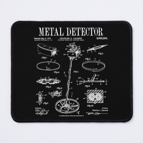 Item preview, Metal Detecting Detectorist Vintage Detector Patent Print designed and sold by GrandeDuc.