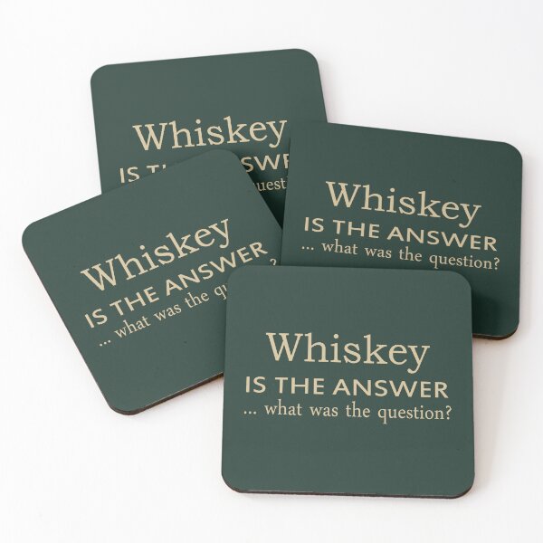 Item preview, Whiskey is the answer funny drinking quote lover drinker sayings jokes designed and sold by Alexaltay.