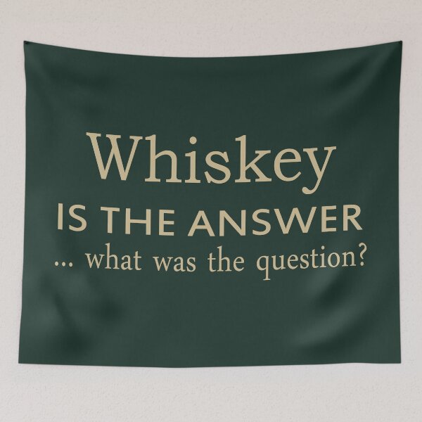 Item preview, Whiskey is the answer funny drinking quote lover drinker sayings jokes designed and sold by Alexaltay.