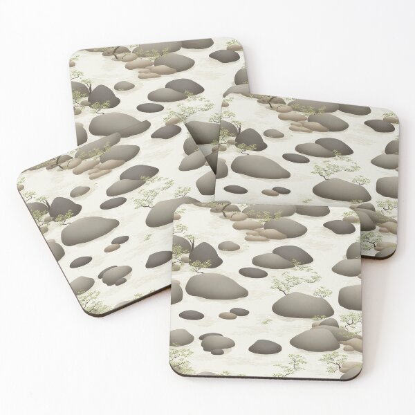 Item preview, Zen garden, placed stones designed and sold by CoolPixels.