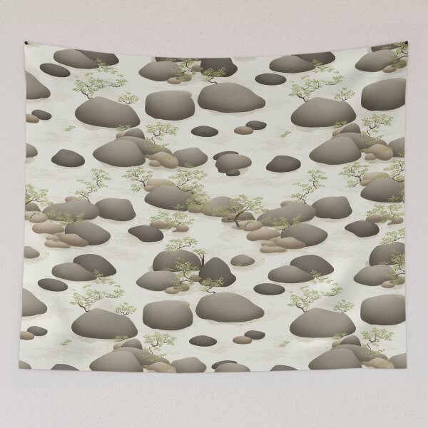 Item preview, Zen garden, placed stones designed and sold by CoolPixels.