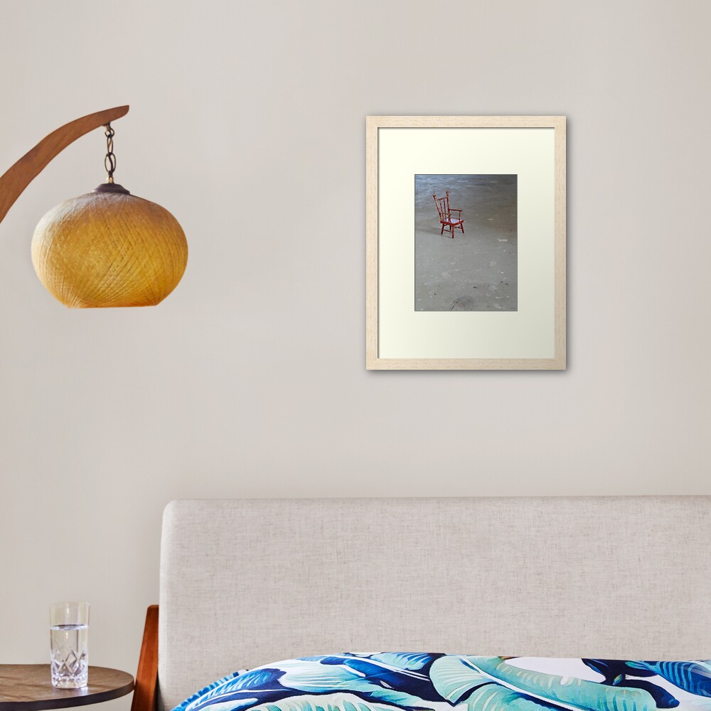 Little Chair In Big Room Framed Art Print