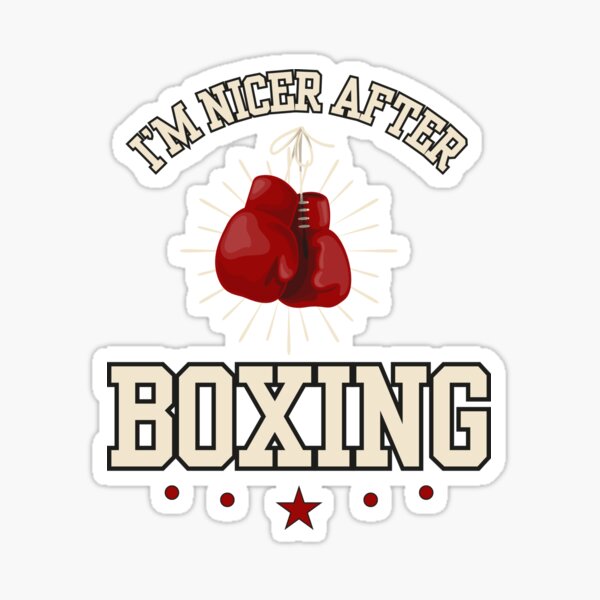 Item preview, I'm Nicer After Boxing designed and sold by Zen Fit.