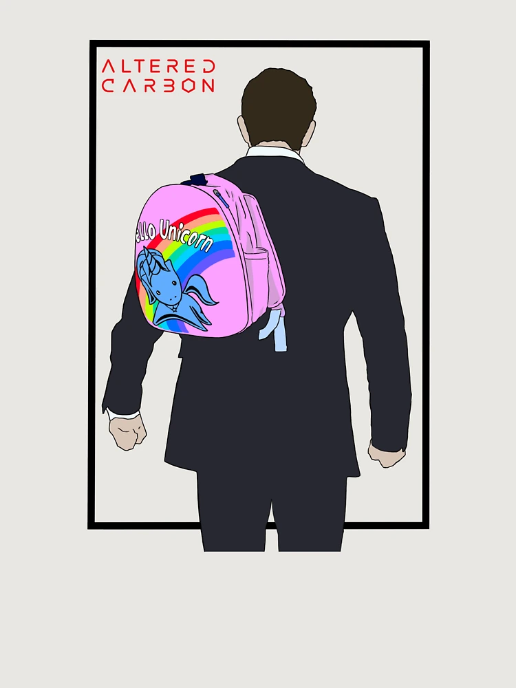 Thumbnail 6 von 6, Premium Oversized Pullover, Hallo Rucksack Design designt und verkauft von SimpleDees.
