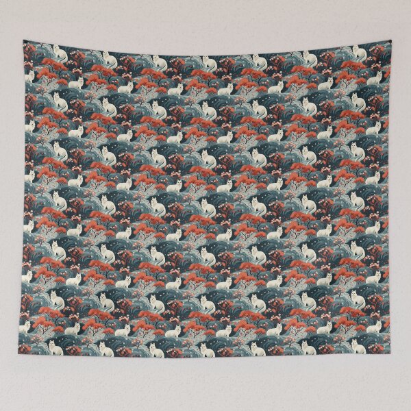 Item preview, Autumn Ookami Pattern designed and sold by PrintsyPattern.