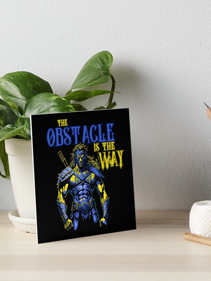 Poster for Sale avec l'œuvre « L'obstacle est le chemin » de l'artiste  Ey-Jumpman