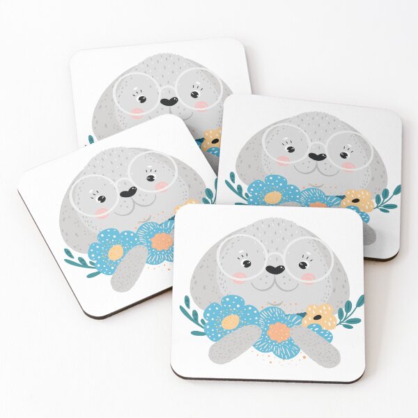 Item preview, Cute Rabbit in Glasses with Flowers designed and sold by shestiger.
