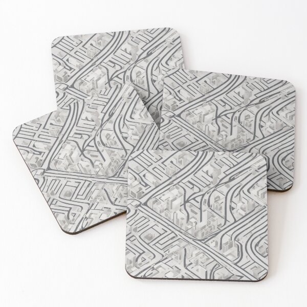 Item preview, Urban intersection, geometric lines, city life designed and sold by CoolPixels.