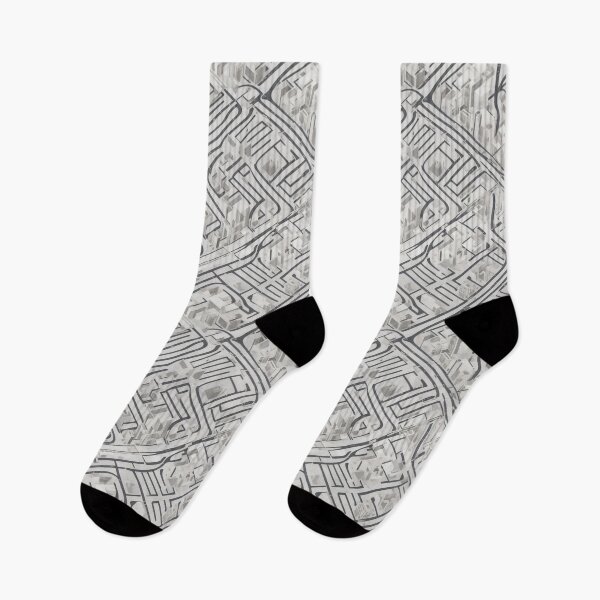 Item preview, Urban intersection, geometric lines, city life designed and sold by CoolPixels.