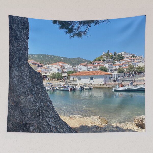 Item preview, Skiathos port  designed and sold by wanderingNomad.