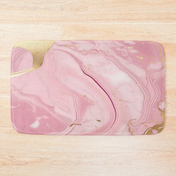 Item preview, Pink Marble Art , Flecks of Gold  designed and sold by BirdsnStuff.