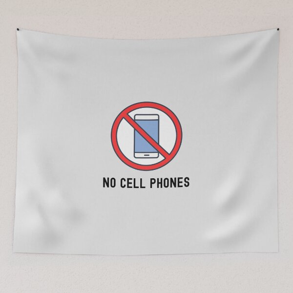 Item preview, No Cell Phones No Mobile Phones designed and sold by SGCreations-78.
