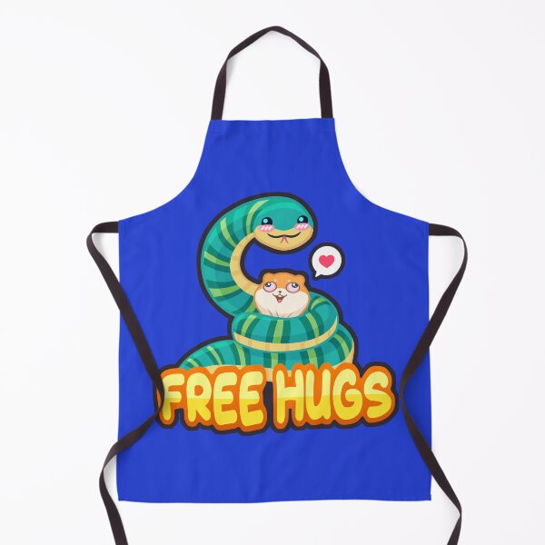 Item preview, Free Hugs - Kawaii Snake Choking Cute Furry Hamster designed and sold by Chonkitty.