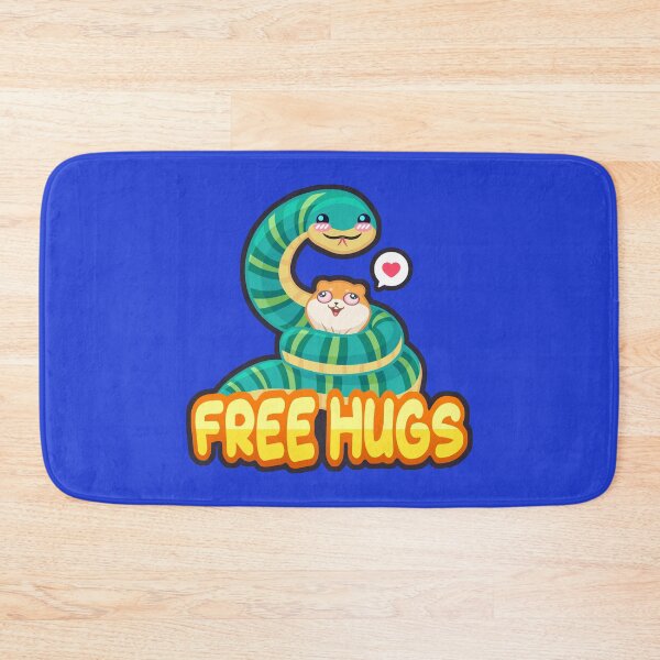 Item preview, Free Hugs - Kawaii Snake Choking Cute Furry Hamster designed and sold by Chonkitty.