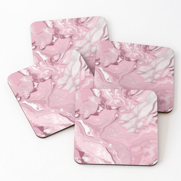 Item preview, Pink and Grey Marble Art designed and sold by BirdsnStuff.