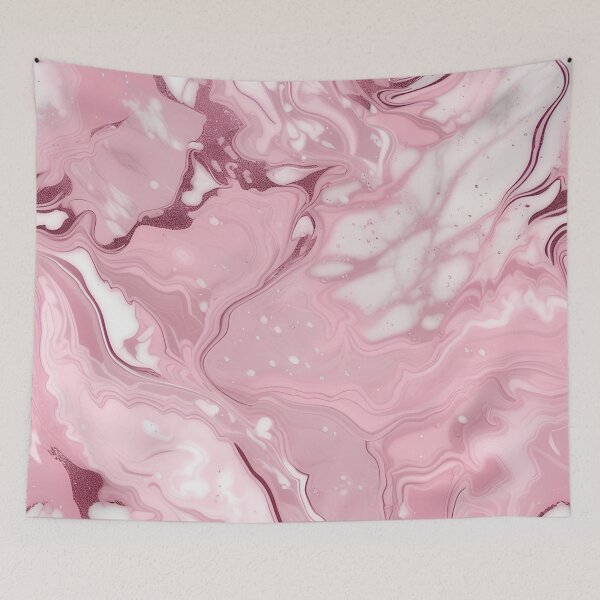 Item preview, Pink and Grey Marble Art designed and sold by BirdsnStuff.