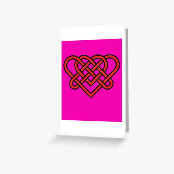 Item preview, Celtic Eternal Love Knot Romantic Heart Red Design designed and sold by taiche.