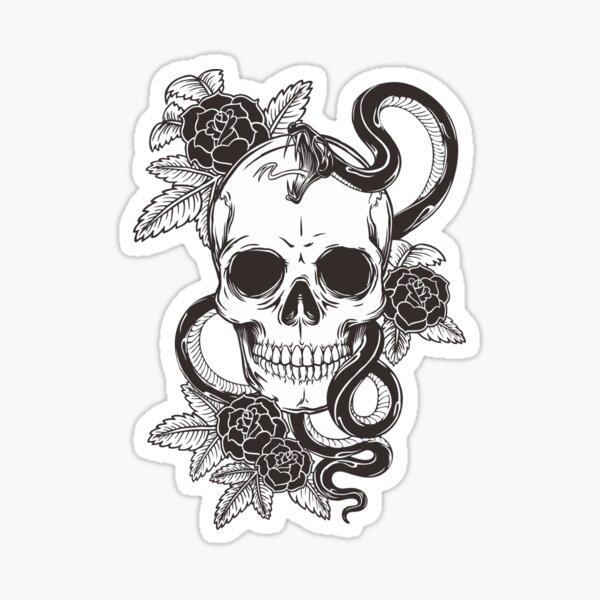 Skull And Snake Tattoo Merch & Gifts for Sale | Redbubble