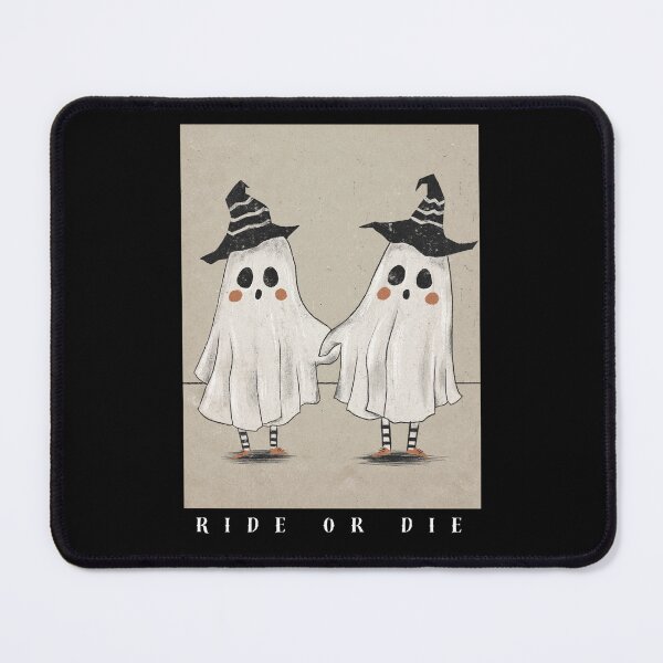 Item preview, Ride or Die Halloween Ghost BFFs designed and sold by onthesidedesign.