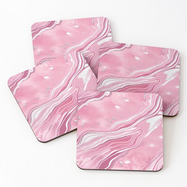Item preview, Pink and Grey Marble Art designed and sold by BirdsnStuff.