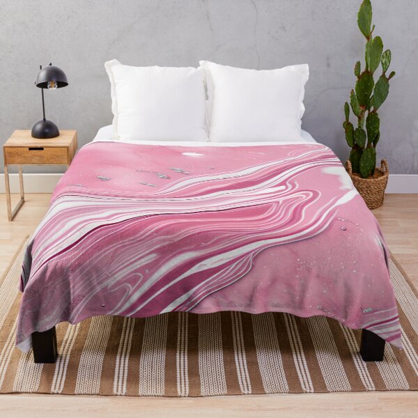 Item preview, Pink and Grey Marble Art designed and sold by BirdsnStuff.