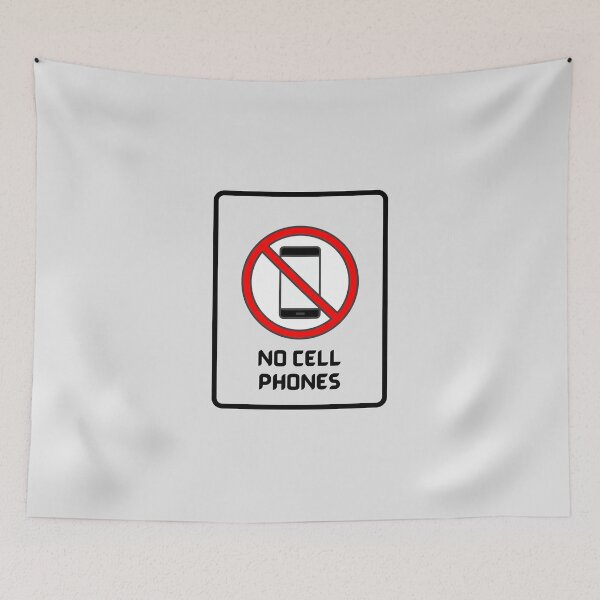 Item preview, No Cell Phones No Mobile Phones designed and sold by SGCreations-78.