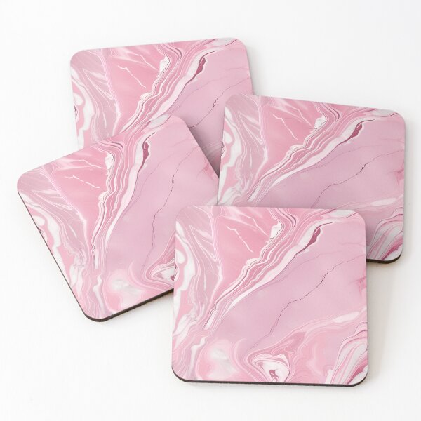 Item preview, Pink and Grey Marble Art designed and sold by BirdsnStuff.