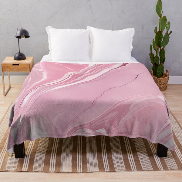 Item preview, Pink and Grey Marble Art designed and sold by BirdsnStuff.