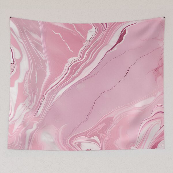 Item preview, Pink and Grey Marble Art designed and sold by BirdsnStuff.