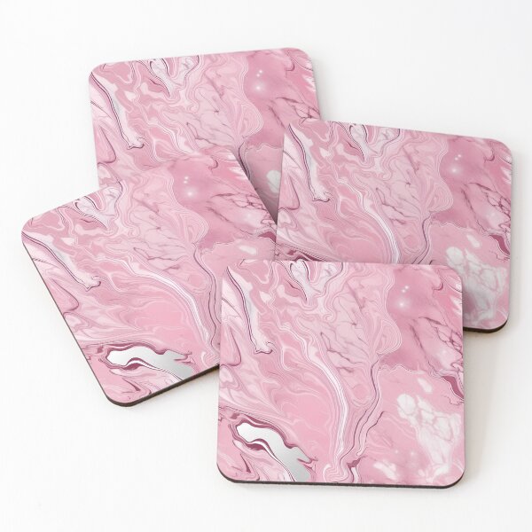 Item preview, Pink and Grey Marble Art designed and sold by BirdsnStuff.