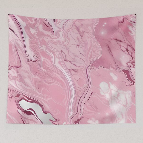 Item preview, Pink and Grey Marble Art designed and sold by BirdsnStuff.