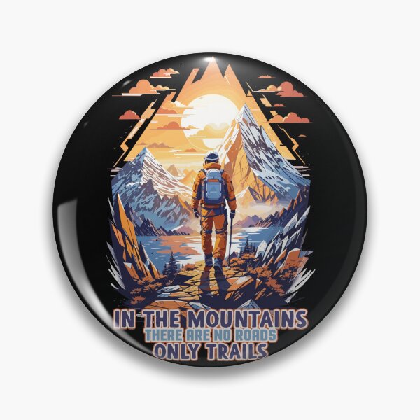 Item preview, Serenity in the Mountains: A Hiker by a Lake designed and sold by BNCH44.