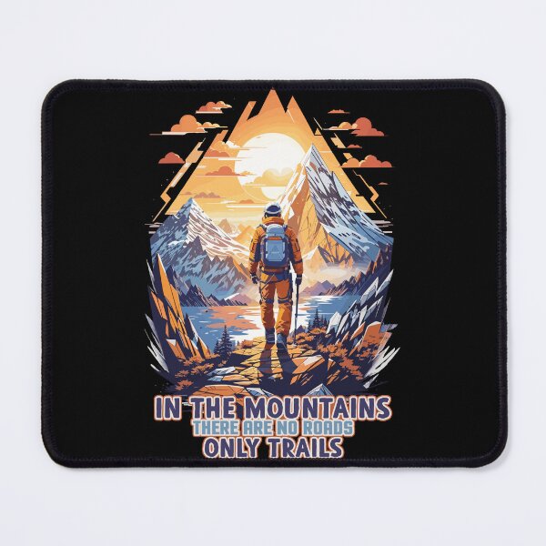 Item preview, Serenity in the Mountains: A Hiker by a Lake designed and sold by BNCH44.