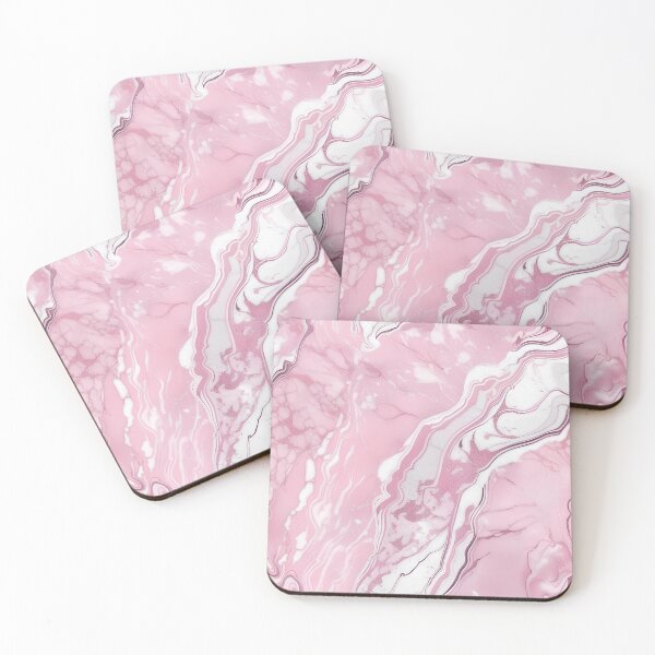 Item preview, Pink and Grey Marble Art designed and sold by BirdsnStuff.