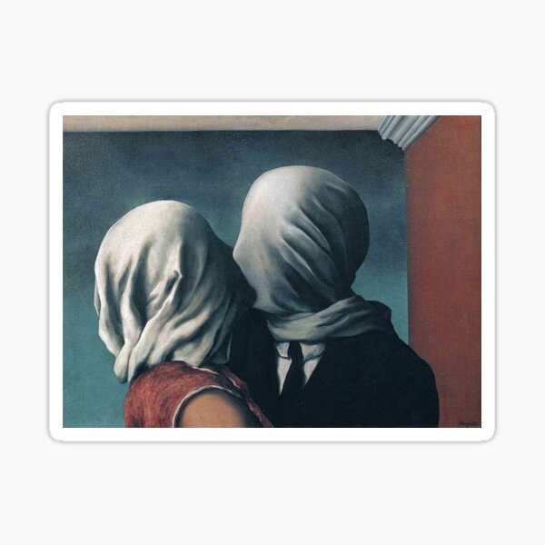 Rene Magritte The Lovers Merch Gifts for Sale Redbubble