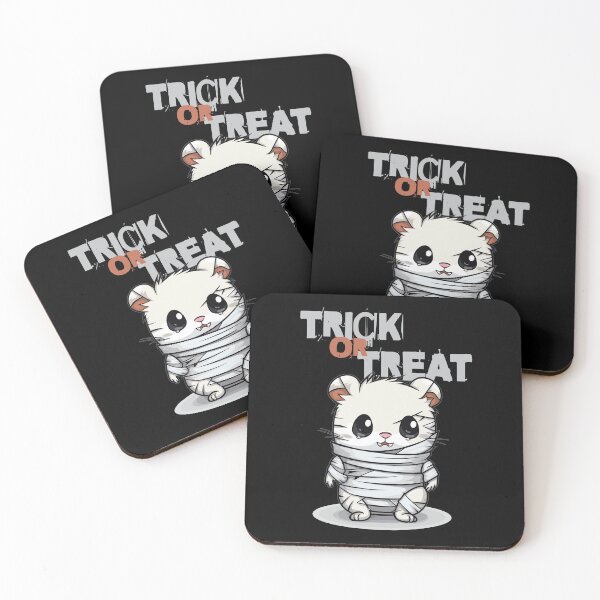 Item preview, Halloween Mummy Kawaii Hamster Trick or Treat designed and sold by LOT7Clothing.