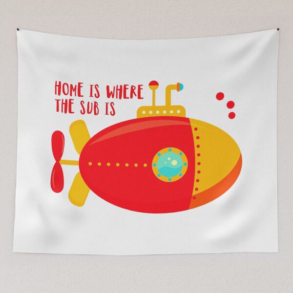 Item preview, Home Is Where The Sub Is - Submarine Puns designed and sold by kcaandwu.